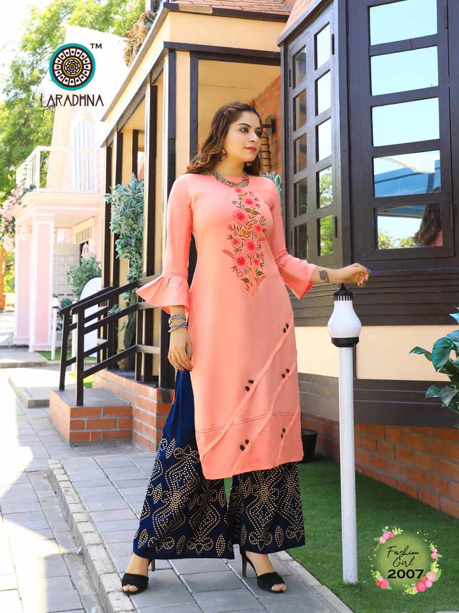 Fashion Girl Vol-2 Embroidery Print Kurti Set Fashion Girl Vol-2 Embroidery Print Kurti Set
